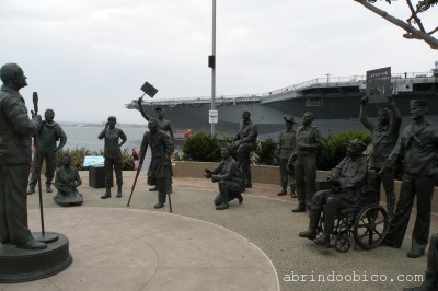 Monumento dedicado a Bob Hope pelo exército Americano